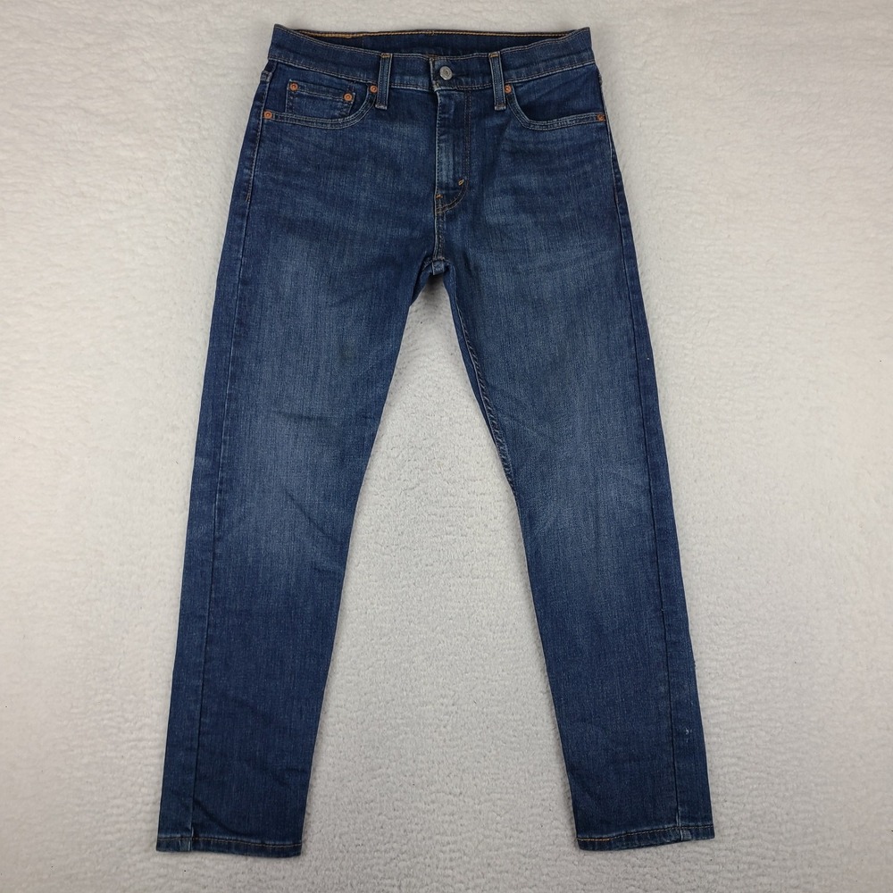Levi's 512 Jeans Mens 30x30 Blue Slim Taper Dark Wash Denim *